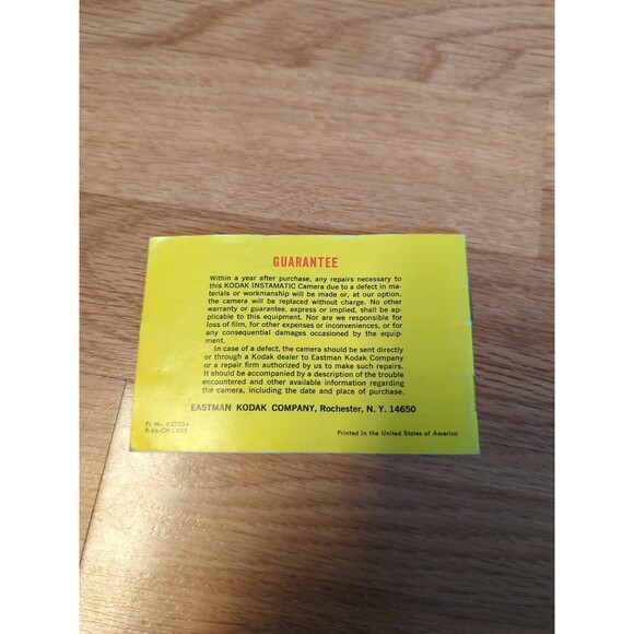 Kodak Instamatic 104 Genuine Original User Instruction Manual Booklet Vintage - Picture 3 of 6